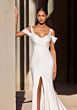 Mori Lee 2926 Kalliope Petal Train Center Slit Wedding Gown