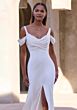 Mori Lee 2926 Kalliope Petal Train Center Slit Wedding Gown