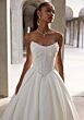 Mori Lee 2927 Lyra Pleated Skirt Lace-Up Back Wedding Gown