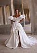 Mori Lee 2930 Nereida Pick-Up Skirt Puff Sleeve Wedding Gown
