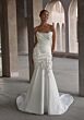 Mori Lee 2931 Iana Lace-Up Back Floral Draped Bodice Wedding Gown