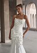 Mori Lee 2931 Iana Lace-Up Back Floral Draped Bodice Wedding Gown