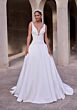 Mori Lee 2933 Remy Back Bow Drop Waist Wedding Gown