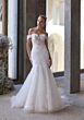Mori Lee 2938 Rey Off-The-Shoulder Floral Sweetheart Neck Wedding Gown