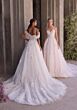 Mori Lee 2939 Morrigan Ruched Bodice Cold-Shoulder Wedding Gown