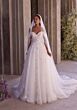 Mori Lee 2939 Morrigan Ruched Bodice Cold-Shoulder Wedding Gown