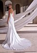 Mori Lee 2941 Zenobia Scoop Neck Draped Satin Wedding Gown