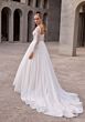 Mori Lee 2943 Alethea Ruched Sleeve Corset Bodice Wedding Gown