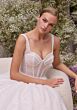 Mori Lee 2943D Alethea Slim Strap Sweetheart Neck Beaded Wedding Dress