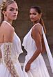 Mori Lee 2944 Amara Cowl Neck Pleated A-Line Skirt Wedding Gown