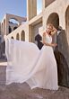 Mori Lee 2944 Amara Cowl Neck Pleated A-Line Skirt Wedding Gown