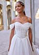 Mori Lee 2947 Damara Basque Waist Off-The-Shoulder Wedding Gown