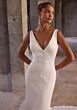 Mori Lee 2948 Eirene Cowl Back V-Neck Wedding Gown