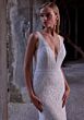 Mori Lee 2949 Euphemia Scalloped Hem Lace V-Neck Wedding Gown
