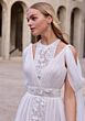 Mori Lee 2950 Galene Jewel Neck Cutout A-Line Bridal Dress