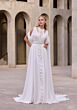 Mori Lee 2950 Galene Jewel Neck Cutout A-Line Bridal Dress
