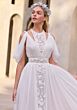 Mori Lee 2950 Galene Jewel Neck Cutout A-Line Bridal Dress