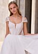 Mori Lee 2951 Ostara Illusion Side Watteau Train Bridal Dress