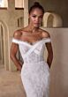 Mori Lee 2954 Chymera Removable Sleeve Lace Mermaid Bridal Dress