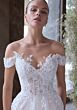 Mori Lee 2955 Kyra Illusion Neck Removable Sleeve Bridal Dress