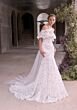 Mori Lee 2959 Theodosia Watteau Train Mermaid Lace Bridal Dress
