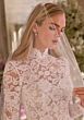 Mori Lee 2962 Delia Mandarin Collar Long Sleeve Bridal Dress