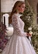 Mori Lee 2962 Delia Mandarin Collar Long Sleeve Bridal Dress