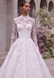 Mori Lee 2964 Cupid Scalloped Hem Lace Topper Bridal Dress