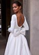 Mori Lee 2965 Virtue Long Sleeve Bow Back Overskirt Bridal Dress