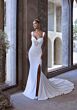 Mori Lee 2967 Kore Side Slit Illusion Corset Top Bridal Dress