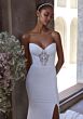 Mori Lee 2967 Kore Side Slit Illusion Corset Top Bridal Dress
