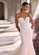 Mori Lee 2970 Daphina Peplum Waist Sweetheart Neck Bridal Dress