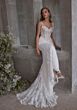 Mori Lee 2972 Arty Strappy Corset Bodice Overskirt Bridal Dress