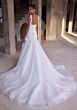 Mori Lee 2973 Anemone Lace-Up Back Scoop Neck Bridal Gown