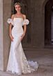 Mori Lee 2976 Sen Watteau Train Strapless Fit And Flare Bridal Gown