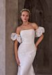 Mori Lee 2976 Sen Watteau Train Strapless Fit And Flare Bridal Gown