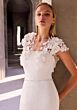 Mori Lee 2978 Calandra Straight Neck Embroidered Overlay Bridal Gown