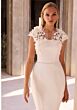 Mori Lee 2978 Calandra Straight Neck Embroidered Overlay Bridal Gown