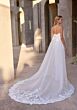 Mori Lee 2978 Calandra Straight Neck Embroidered Overlay Bridal Gown