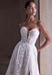 Mori Lee 2979 Filippa A-Line Plunging Neck High Slit Bridal Gown