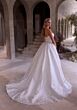 Mori Lee 2981 Victoria Draped Bodice Overskirt Brocade Bridal Gown