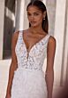 Mori Lee 2985 Fiora Removable Overskirt Plunging V-Neck Bridal Gown