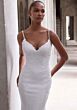 Mori Lee 2986 Amaris Petal Train Scoop Back Bridal Gown