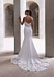 Mori Lee 2986 Amaris Petal Train Scoop Back Bridal Gown