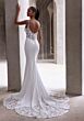 Mori Lee 2986 Amaris Petal Train Scoop Back Bridal Gown