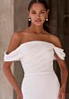 Mori Lee 2991 Zoe Removable Sleeve Draped Bodice Bridal Gown