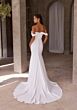 Mori Lee 2991 Zoe Removable Sleeve Draped Bodice Bridal Gown