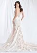 Mori Lee 2994 Nel Illusion Skirt Plunging Neck Bridal Gown