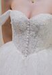 Mori Lee 1010060 Tulle Front Button Sweetheart Neck Lace Wedding Dress
