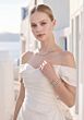 Mori Lee 1010061 Tenera Off The Shoulder Satin Draped Wedding Dress